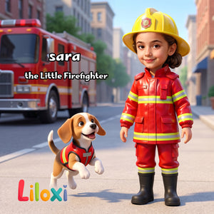 Girl the little firefighter