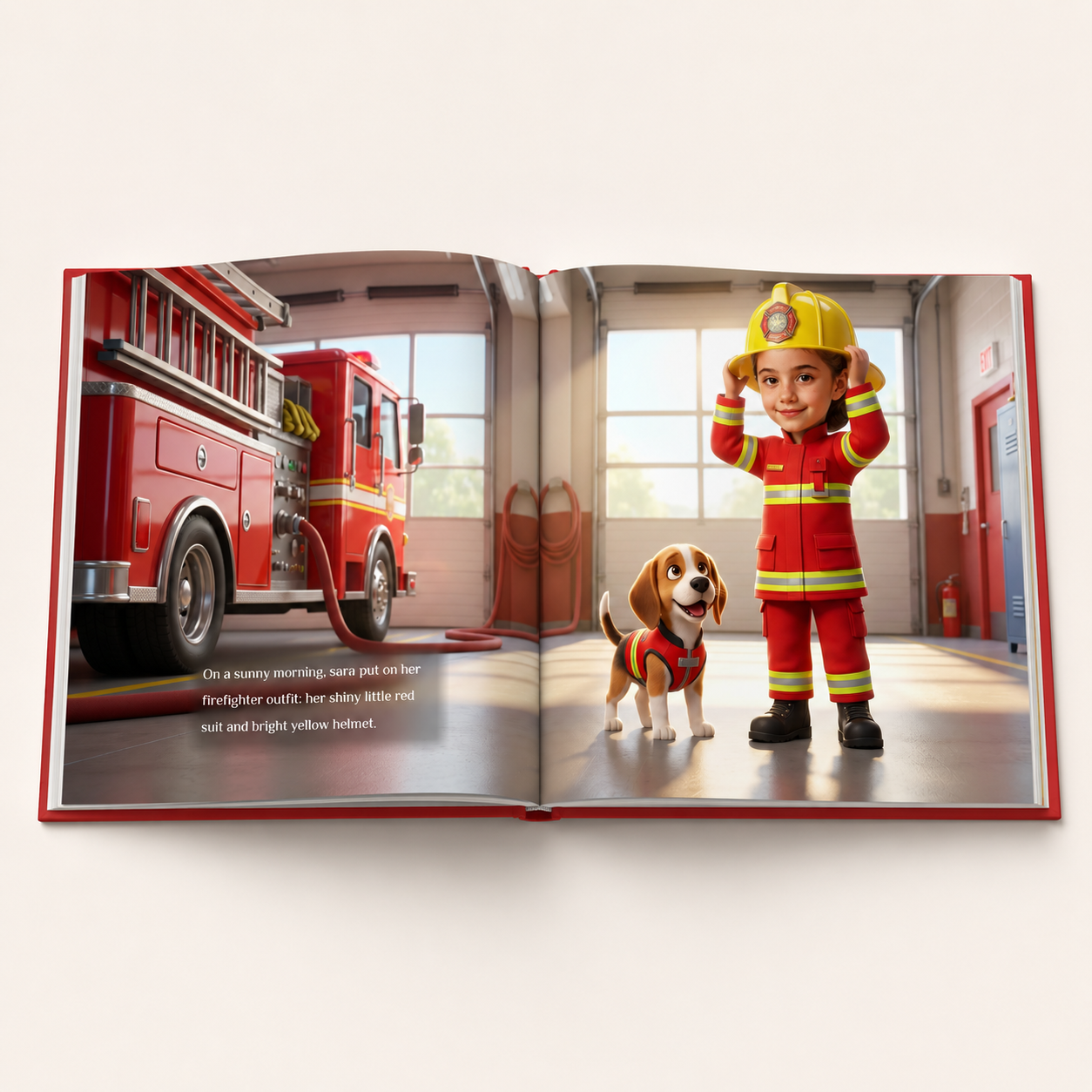 Girl the little firefighter