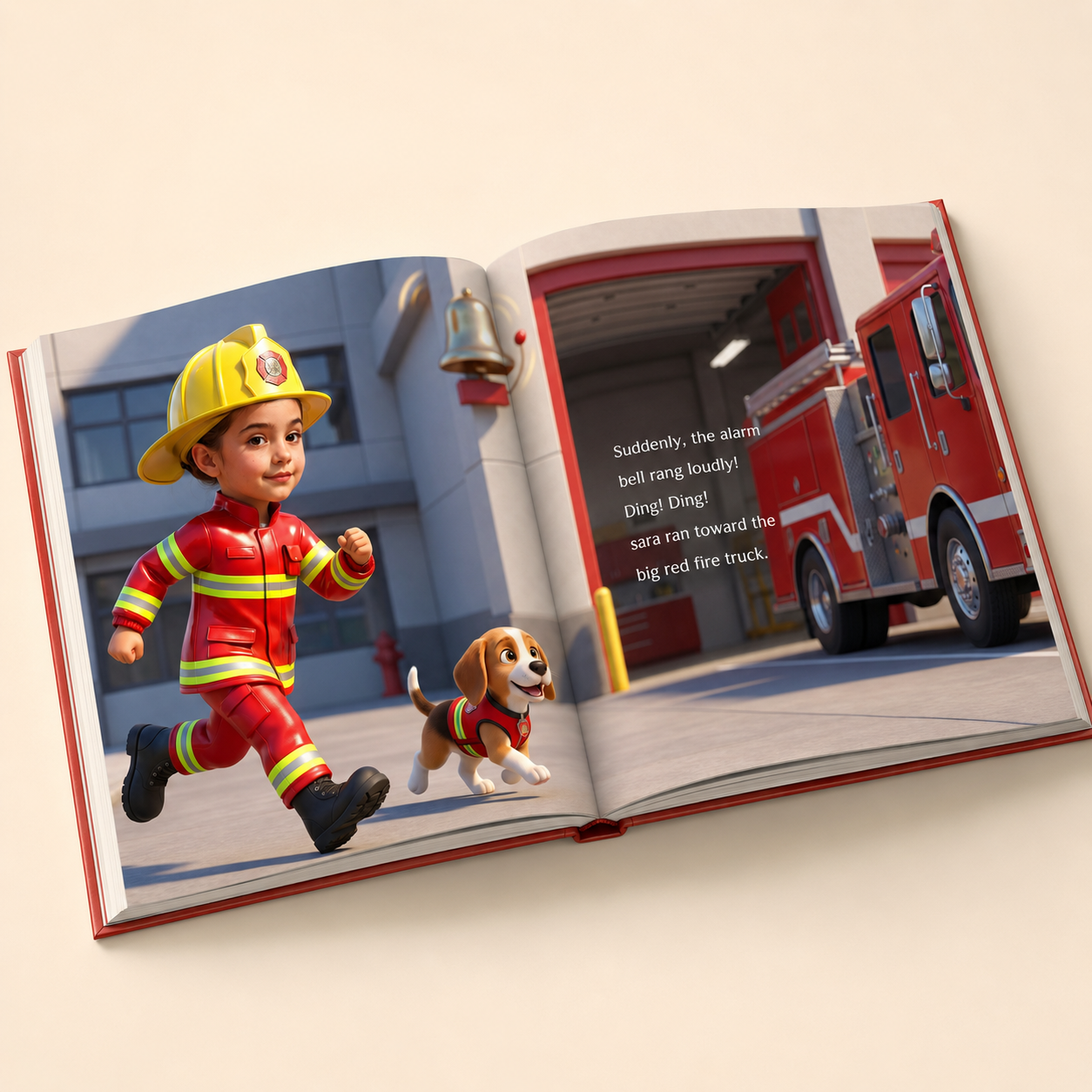 Girl the little firefighter