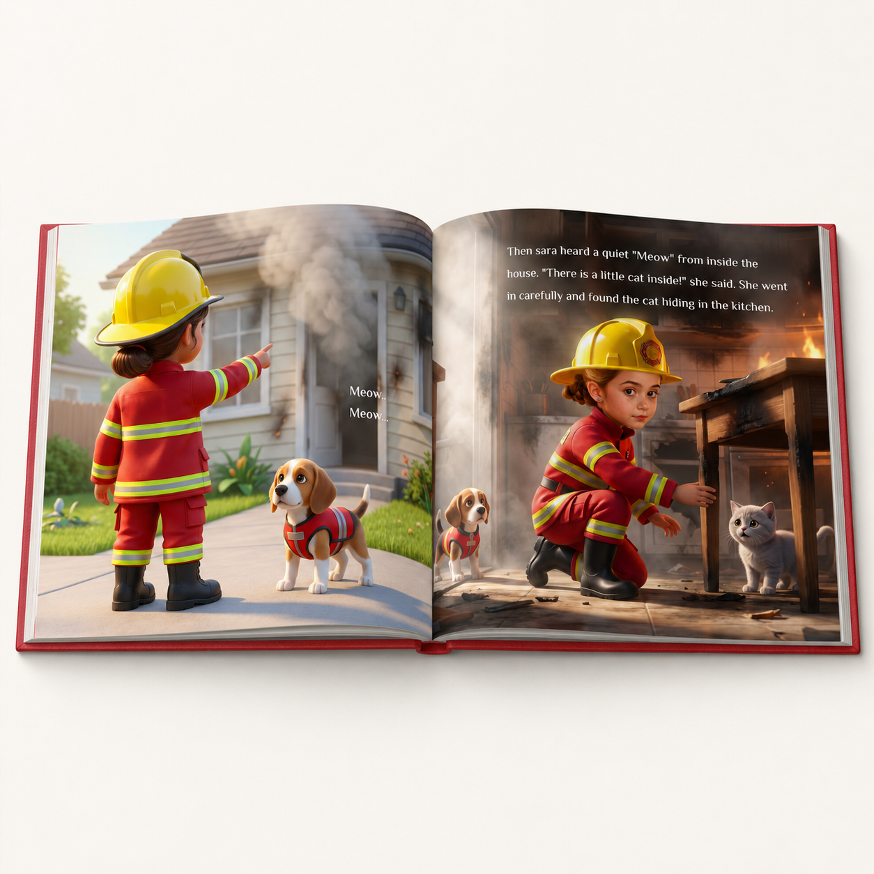 Girl the little firefighter
