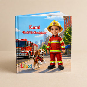 Boy the little firefighter